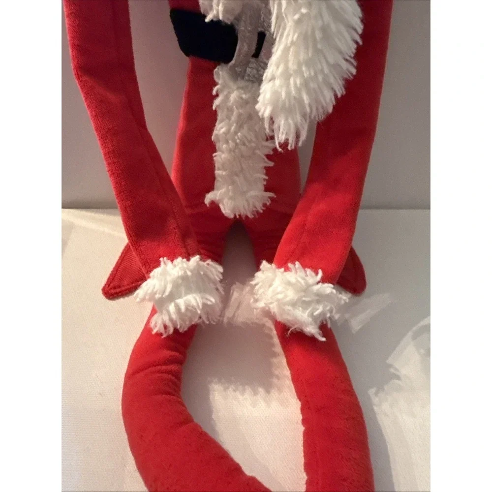 Disney Nightmare Before Christmas Jack Skellington Santa Plush Doll Poseable